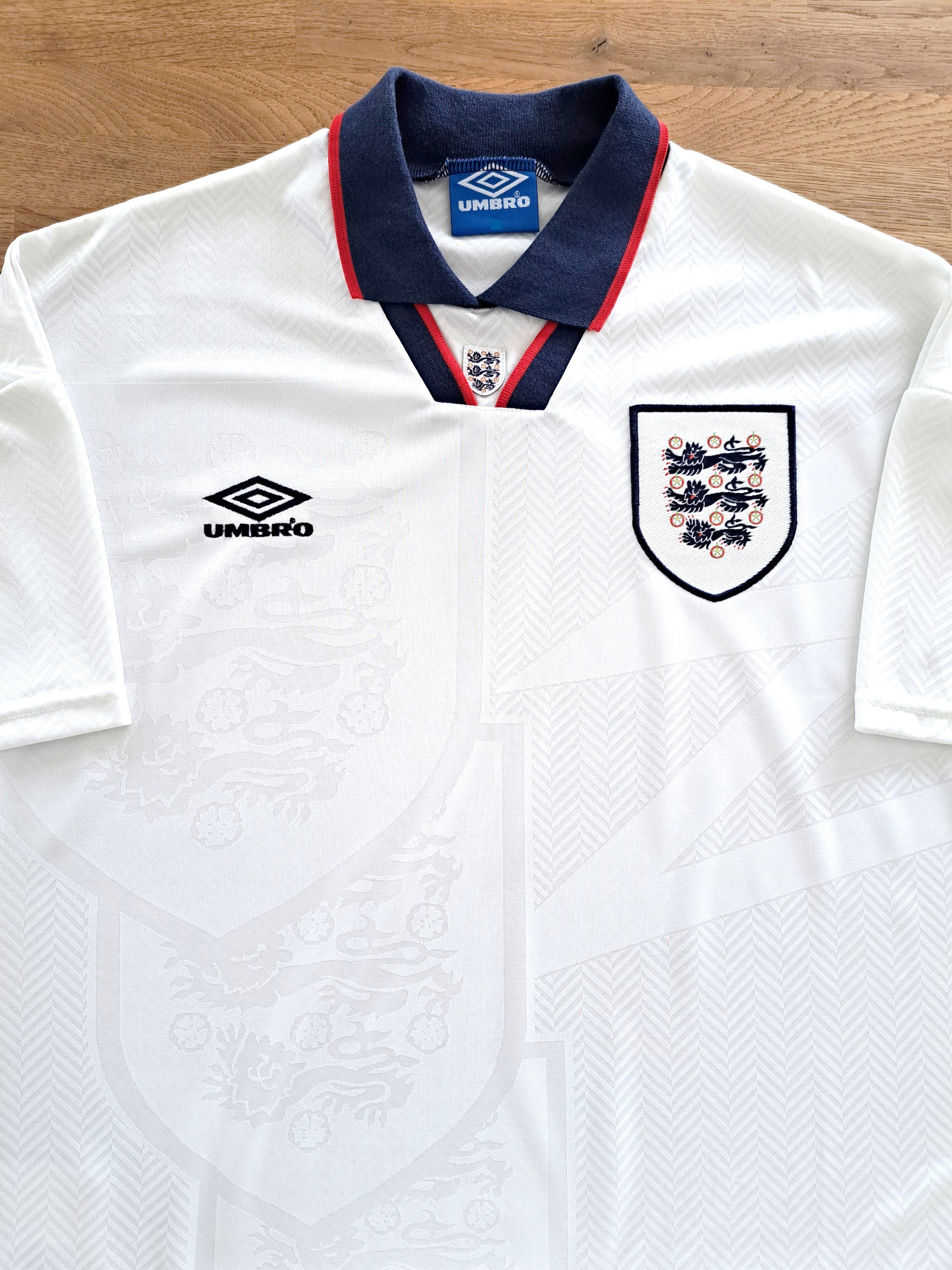 1993/94 England Home Football Shirt