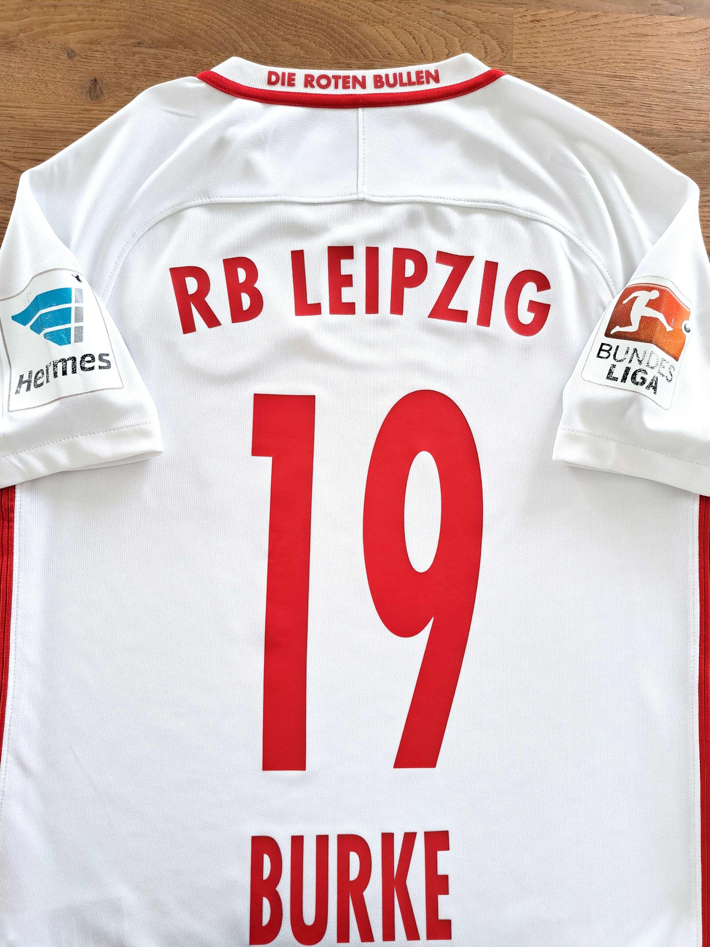 2016/17 RB Leipzig Home Bundesliga Football Shirt Burke #16