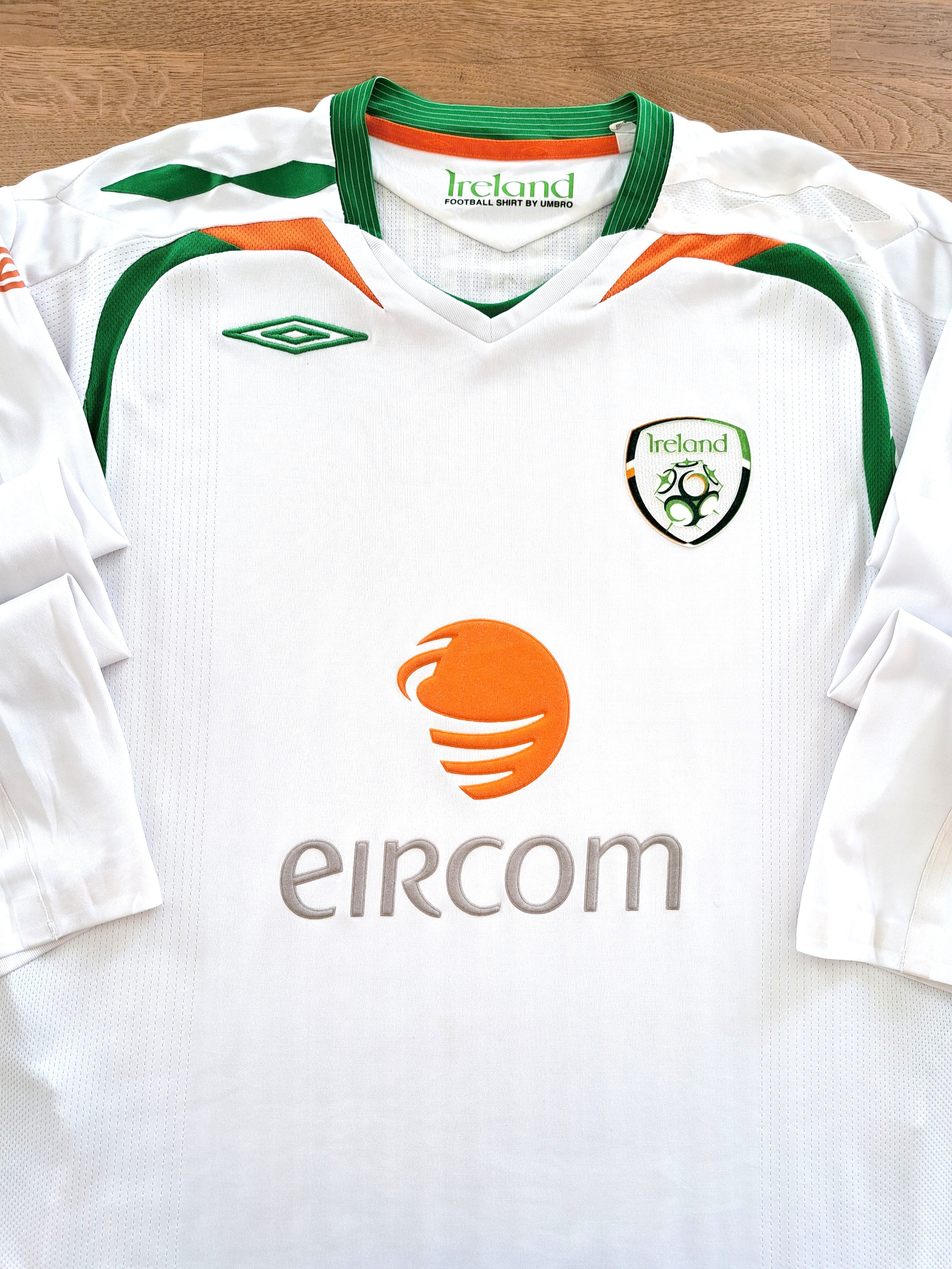 2007/08 Republic of Ireland Away Long Sleeve Football Shirt