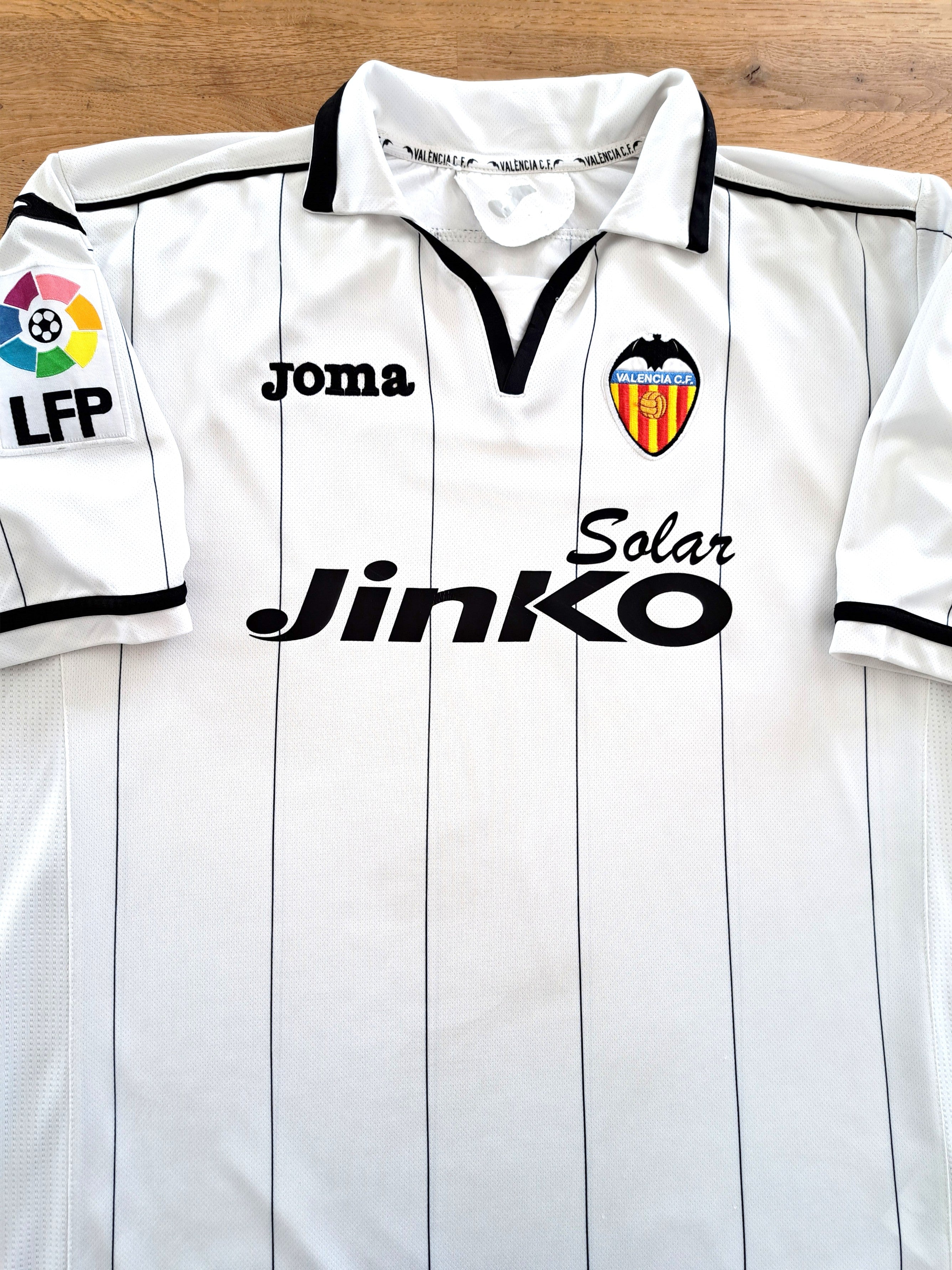2012/13 Valencia Home La Liga Football Shirt