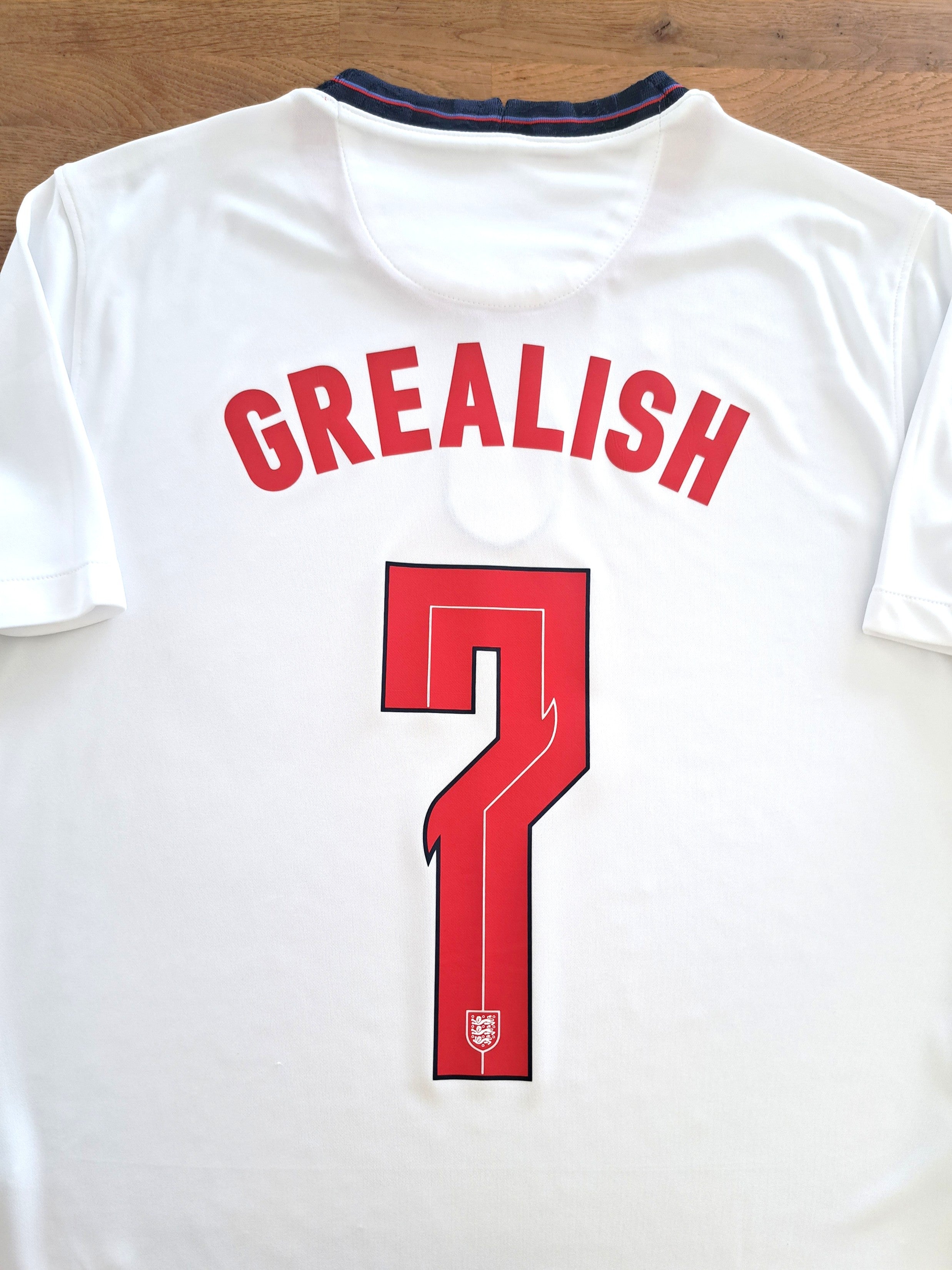 2020/21 England Home Football Shirt Grealish #7