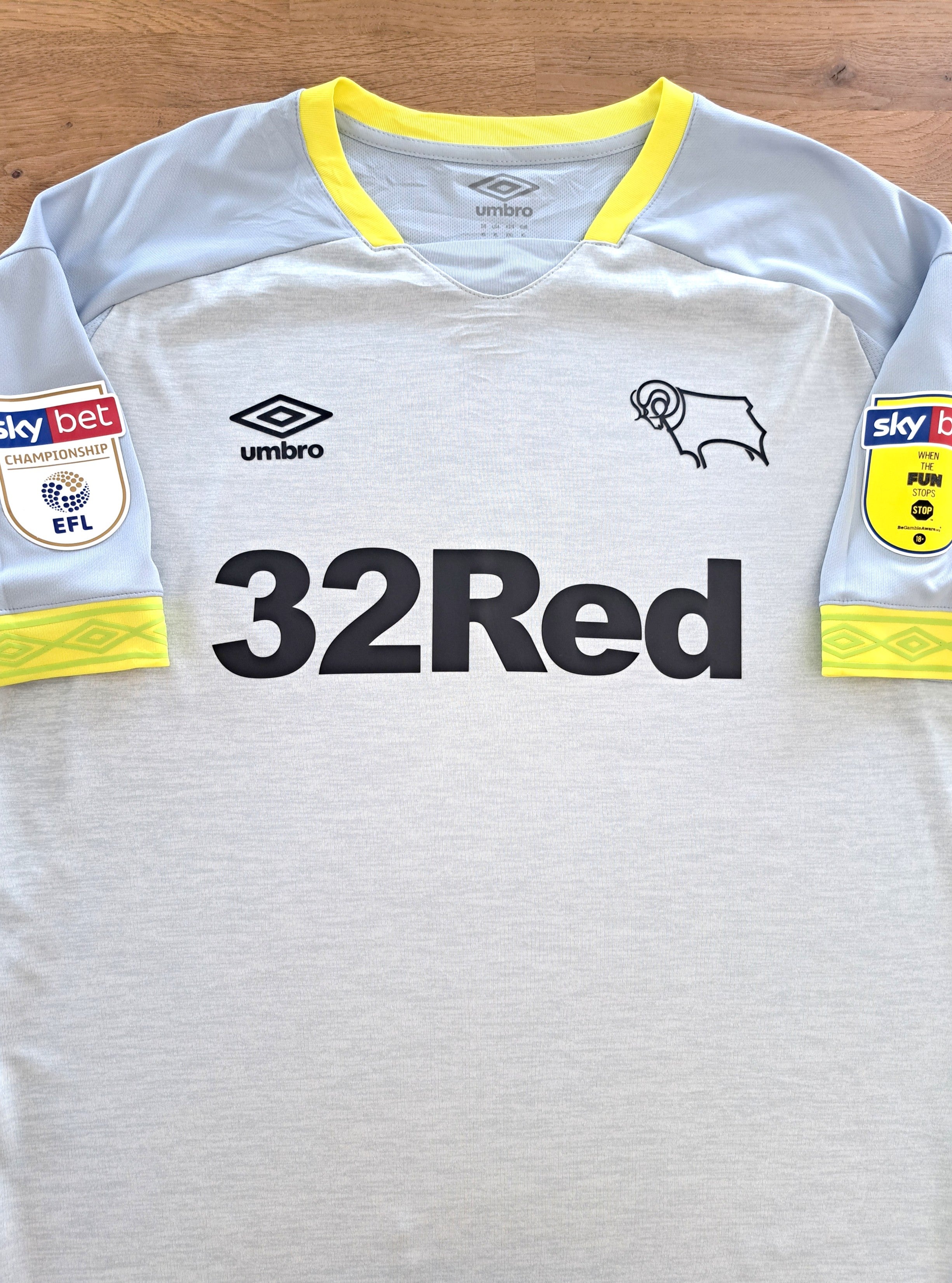 2018/19 Derby County 3rd Championship Football Shirt