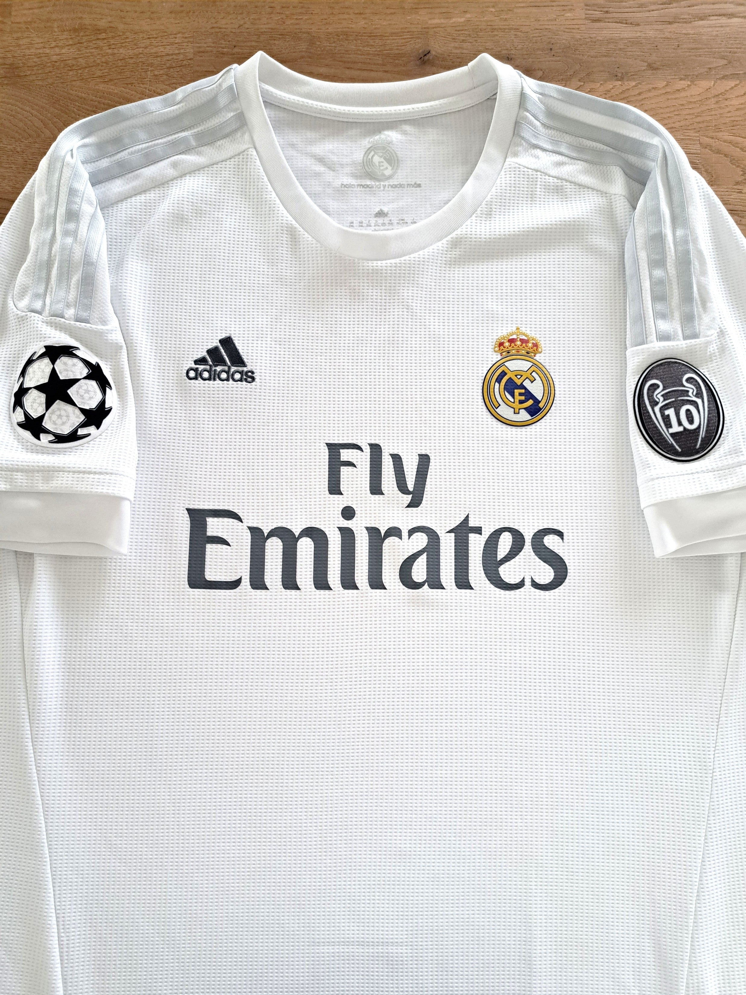 2015/16 Real Madrid Home Champions League Football Shirt