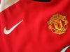 2004/05 Man Utd Home Premier League Football Shirt Saha #9 (XL)