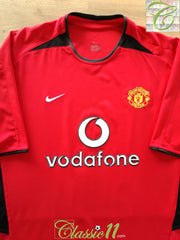 2002/03 Man Utd Home Football Shirt