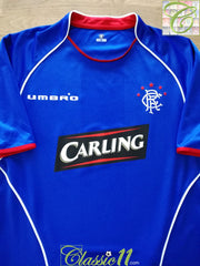 2005/06 Rangers Home Football Shirt