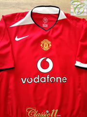 2004/05 Man Utd Home Football Shirt