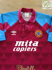 1990/91 Aston Villa Home Football Shirt