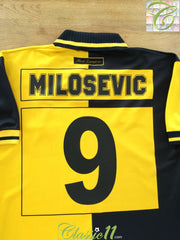1999/00 Real Zaragoza Away Football Shirt Milosevic #9