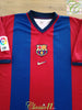1998/99 Barcelona Home La Liga Football Shirt Zenden #23 (M)