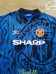 1992/93 Man Utd Away Football Shirt