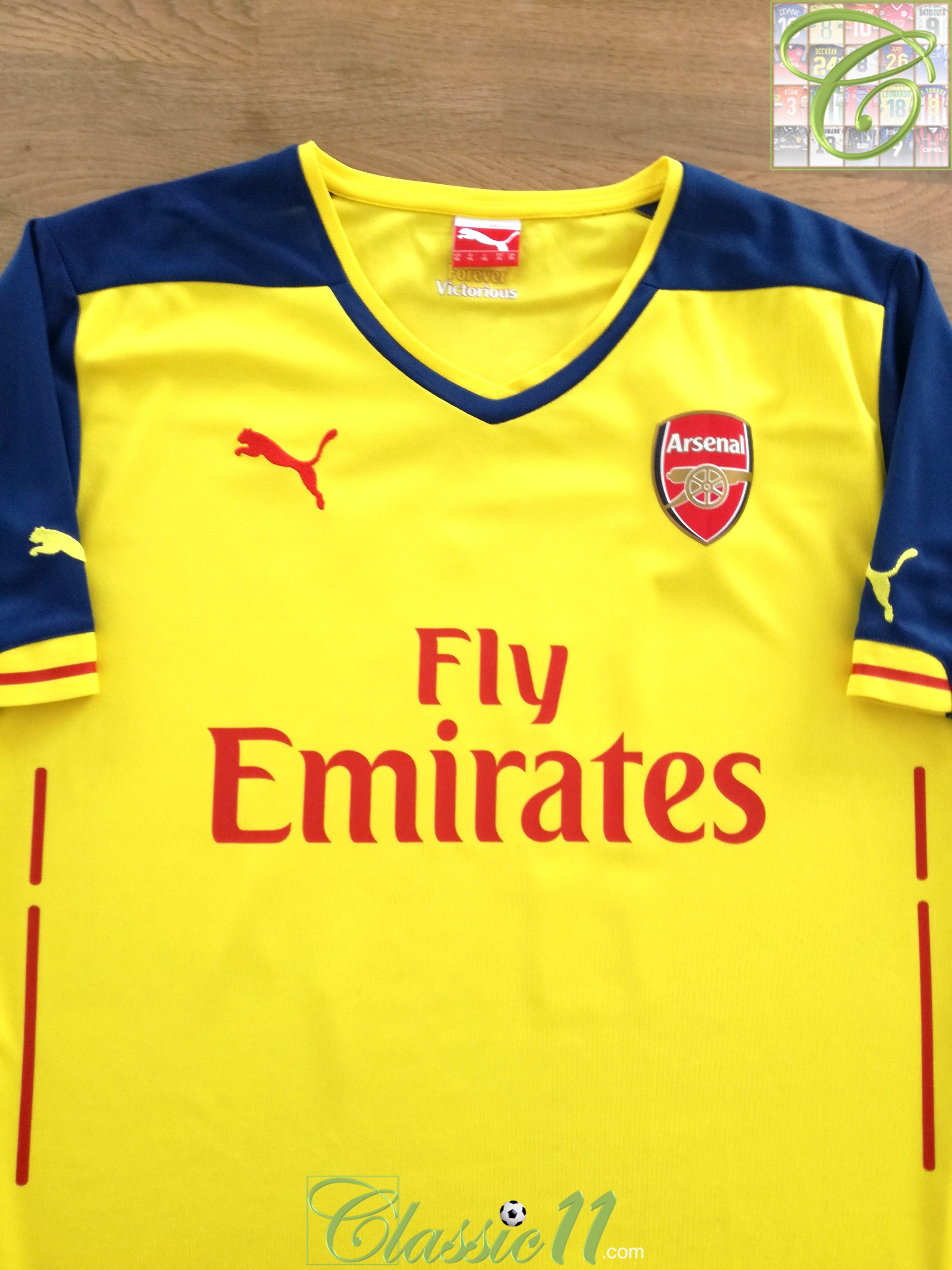 2014/15 Arsenal Away Football Shirt Classic Old Puma Soccer