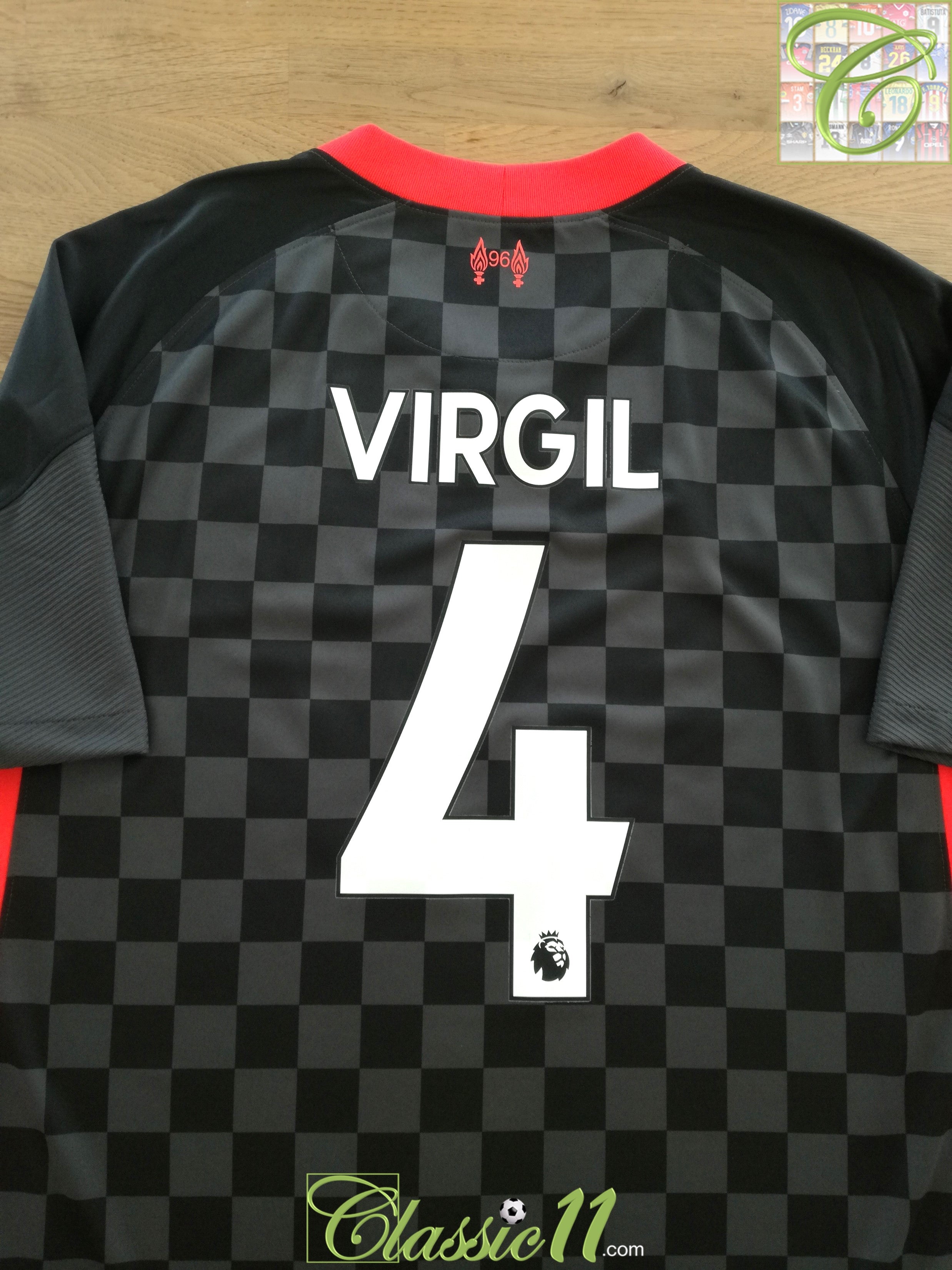 2020/21 Liverpool 3rd Premier League Football Shirt Virgil #4