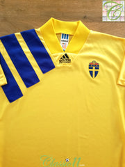1992/93 Sweden Home Football Shirt