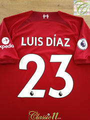 2022/23 Liverpool Home Premier League Football Shirt Luis Díaz #23 (XL)