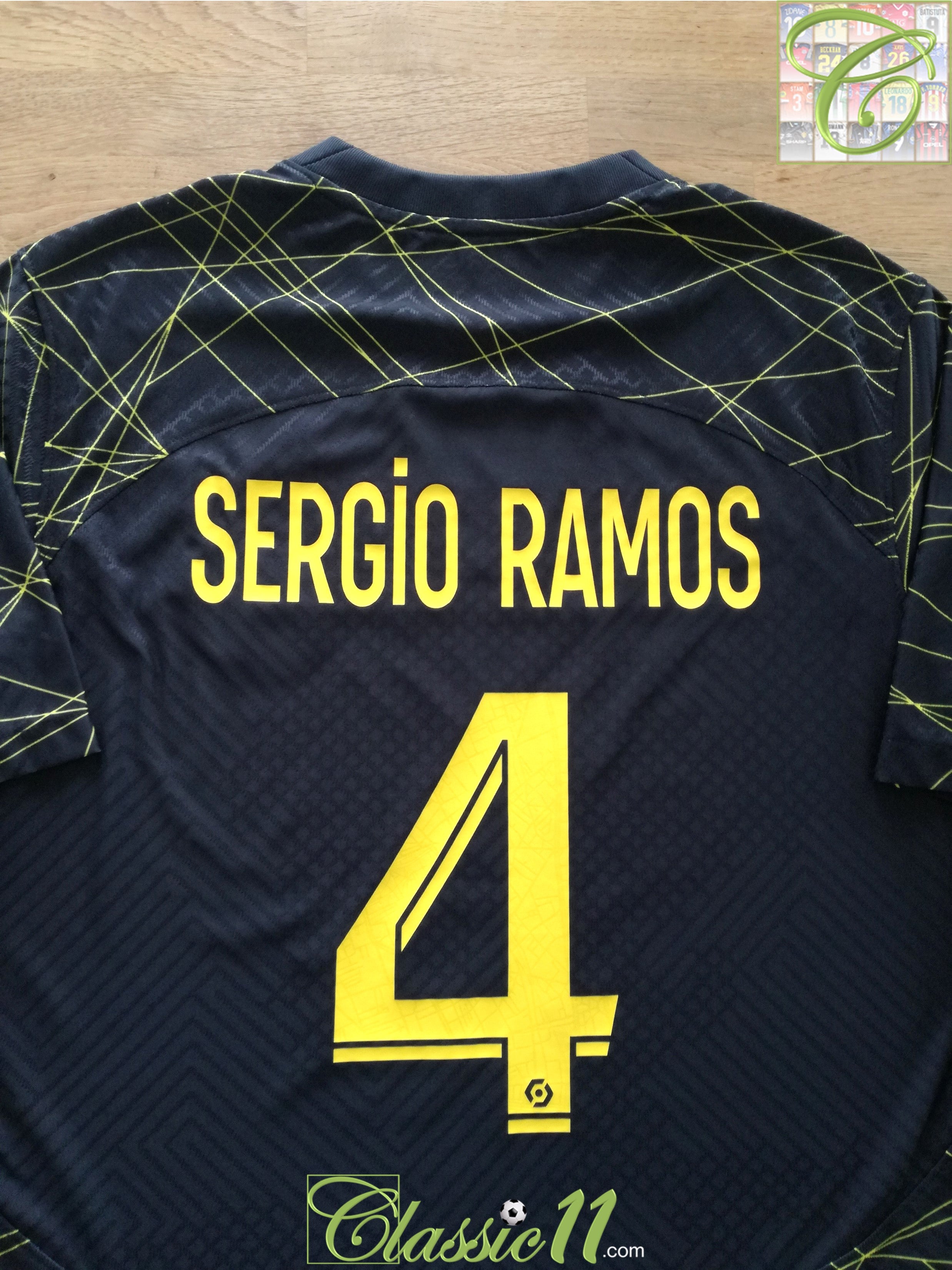 2022/23 PSG 4th Football Shirt Sergio Ramos #4