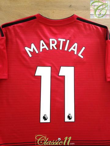 2018/19 Man Utd Home Premier League Football Shirt Martial #11