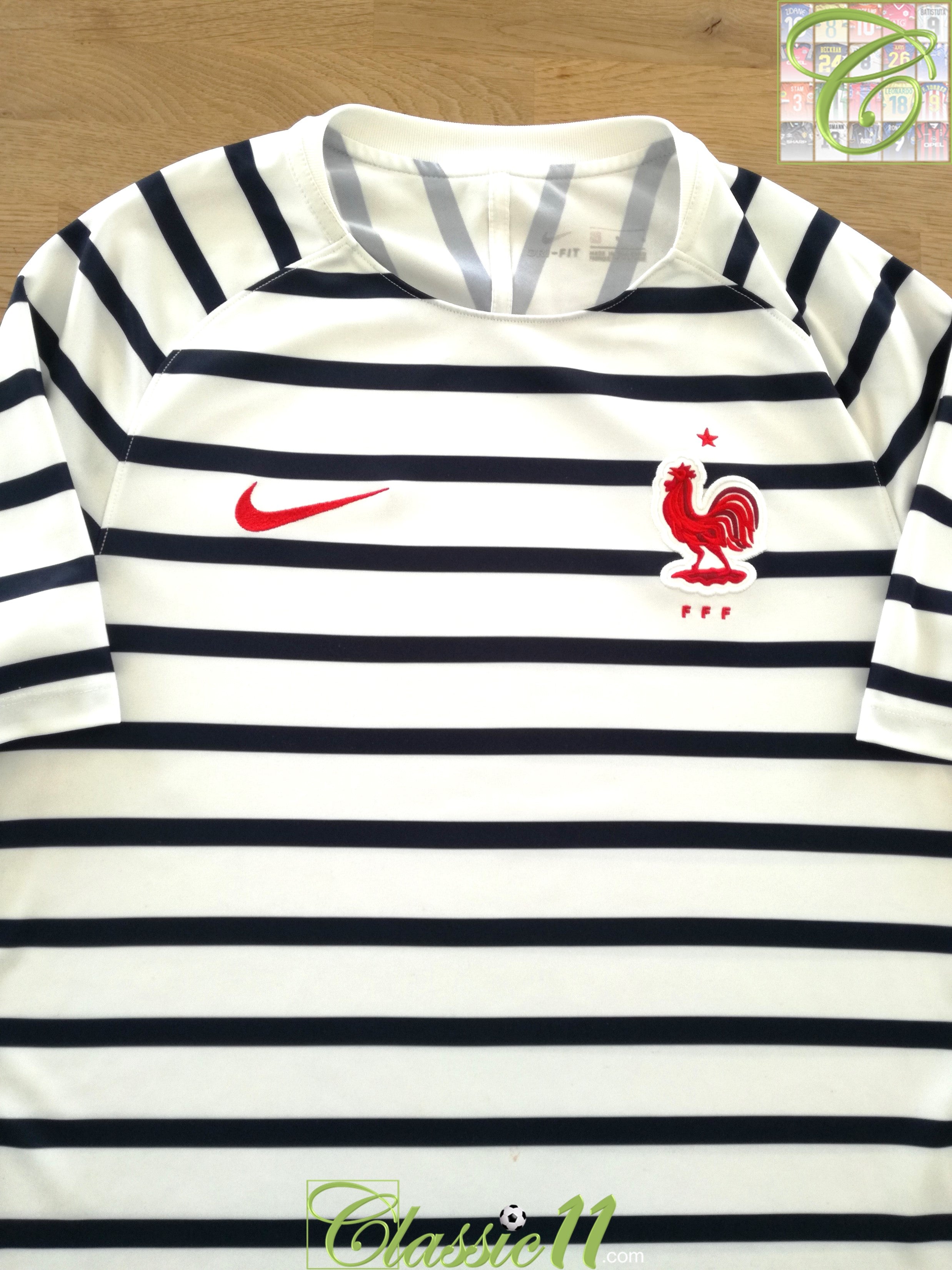 2018 France Pre-Match Football Shirt