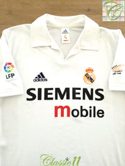 2002/03 Real Madrid Home Centenary La Liga Football Shirt