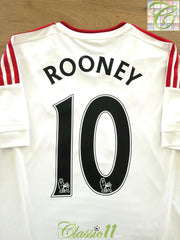 2015/16 Man Utd Away Premier League Football Shirt Rooney #10 (M)