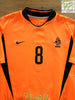 2002/03 Netherlands Home Football Shirt Davids #8 (S)