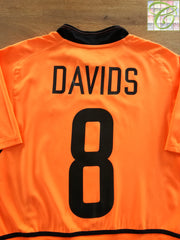 2002/03 Netherlands Home Football Shirt Davids #8