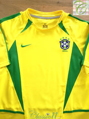 2002 Brazil Home Football Shirt