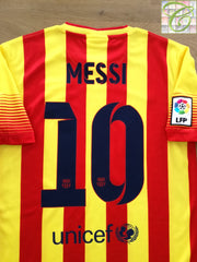 2013/14 Barcelona Away La Liga Football Shirt Messi #10
