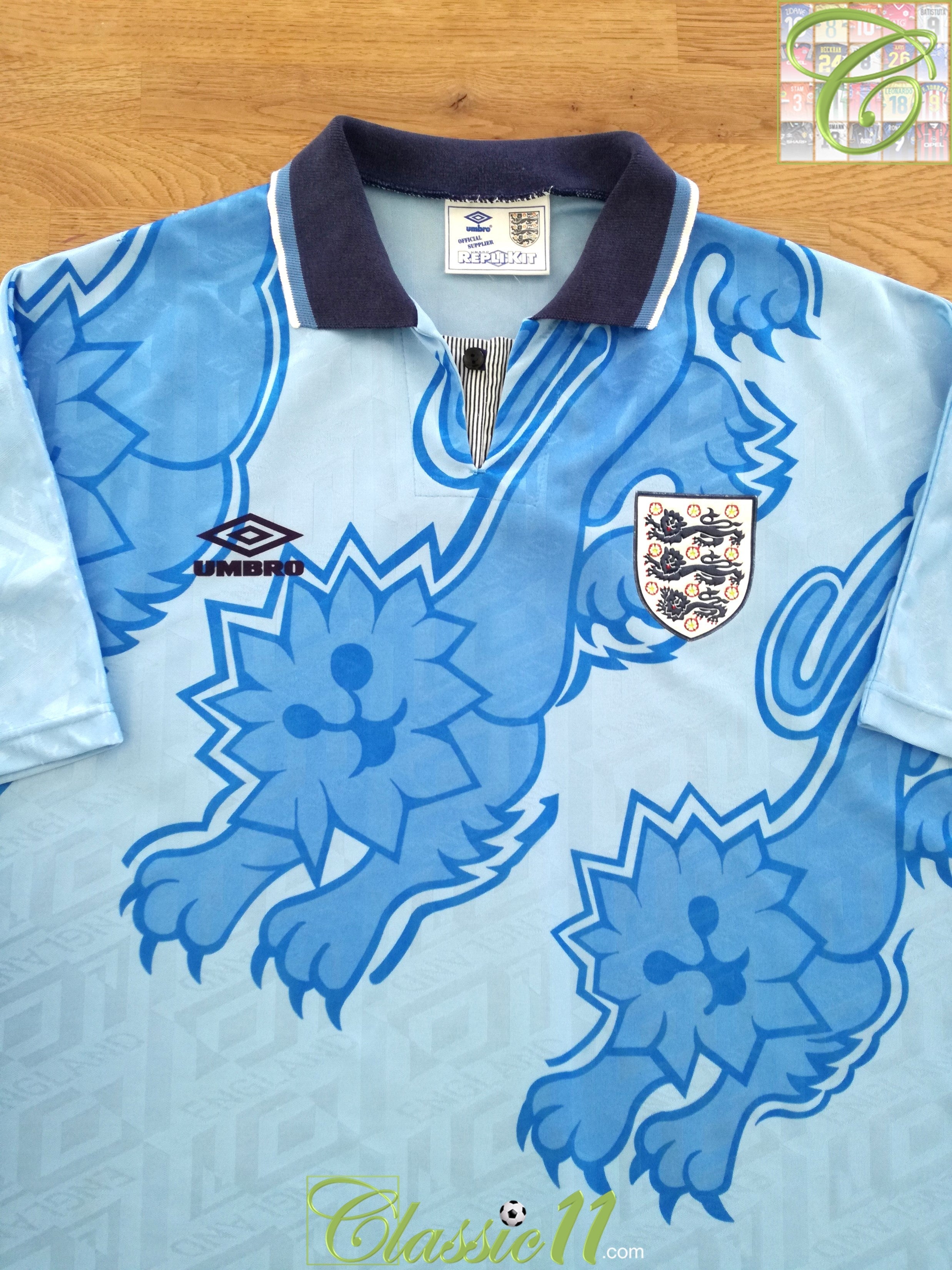 England's Football 1992 England Kit 1992/93 England 3rd Kit