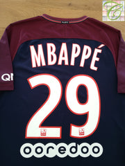 2017/18 PSG Home Football Shirt Mbappé #29
