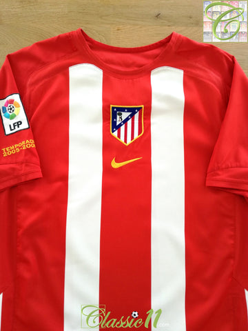 2005/06 Atlético Madrid Home La Liga Football Shirt