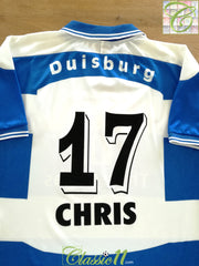 1999/00 Duisburg Home Football Shirt Chris #17