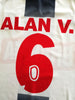 2005/06 Alianza Lima Home Football Shirt Alan V. #6 (L)