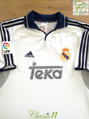 2000/01 Real Madrid La Liga Home Football Shirt