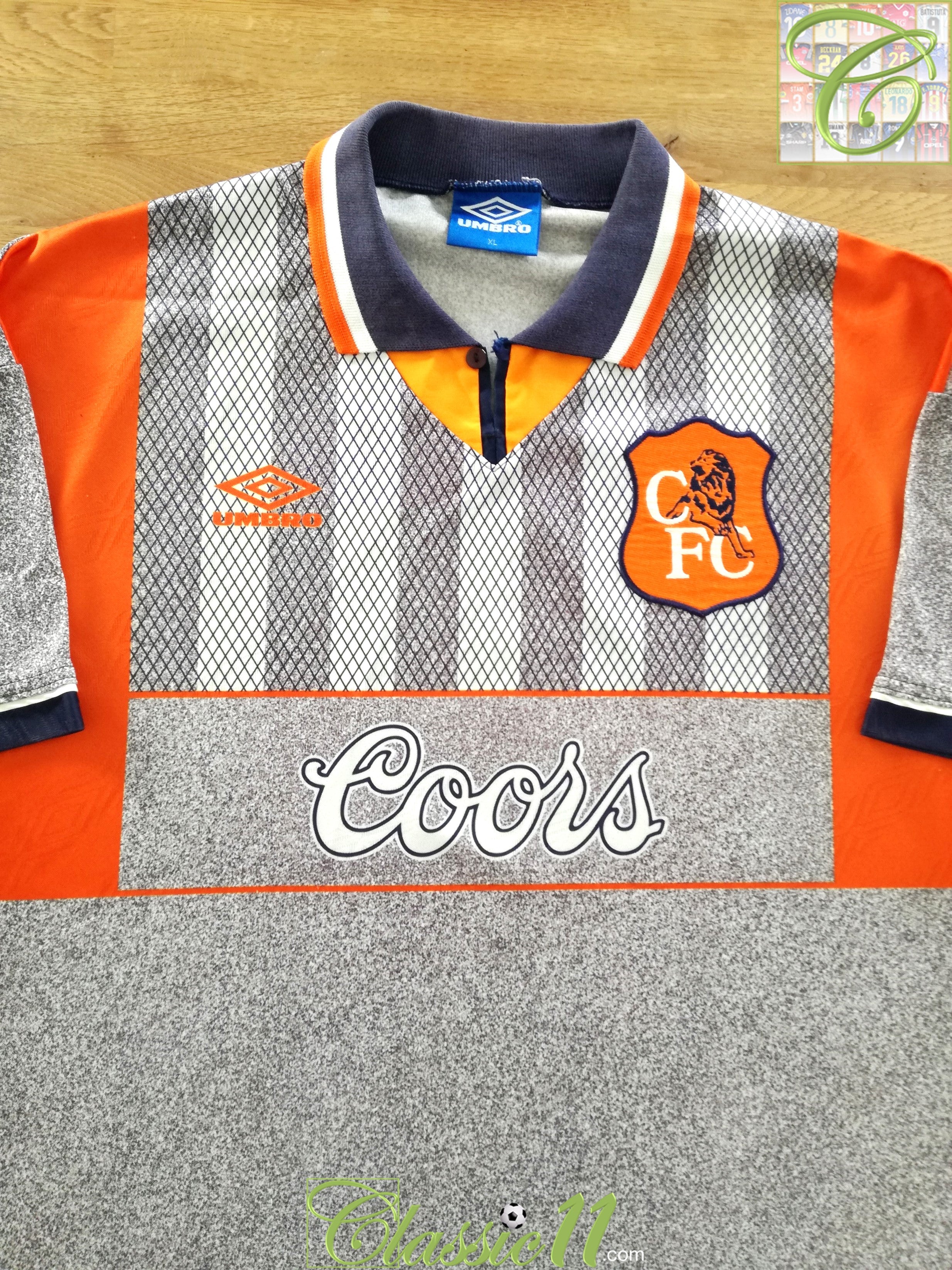 Away Kit Chelsea Shirt 1994 Football Shirts Chelsea Coors Away Kit