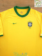 2000/01 Brazil Home Football Shirt