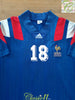 1992 France Home Football Shirt Cantona #18 (M)