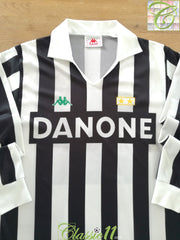 1992/93 Juventus Basic Home Football Shirt