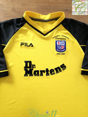 2000/01 Rushden & Diamonds Away 'Champions' Football Shirt