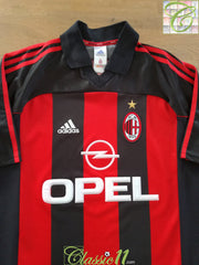 2000/01 AC Milan Home Football Shirt