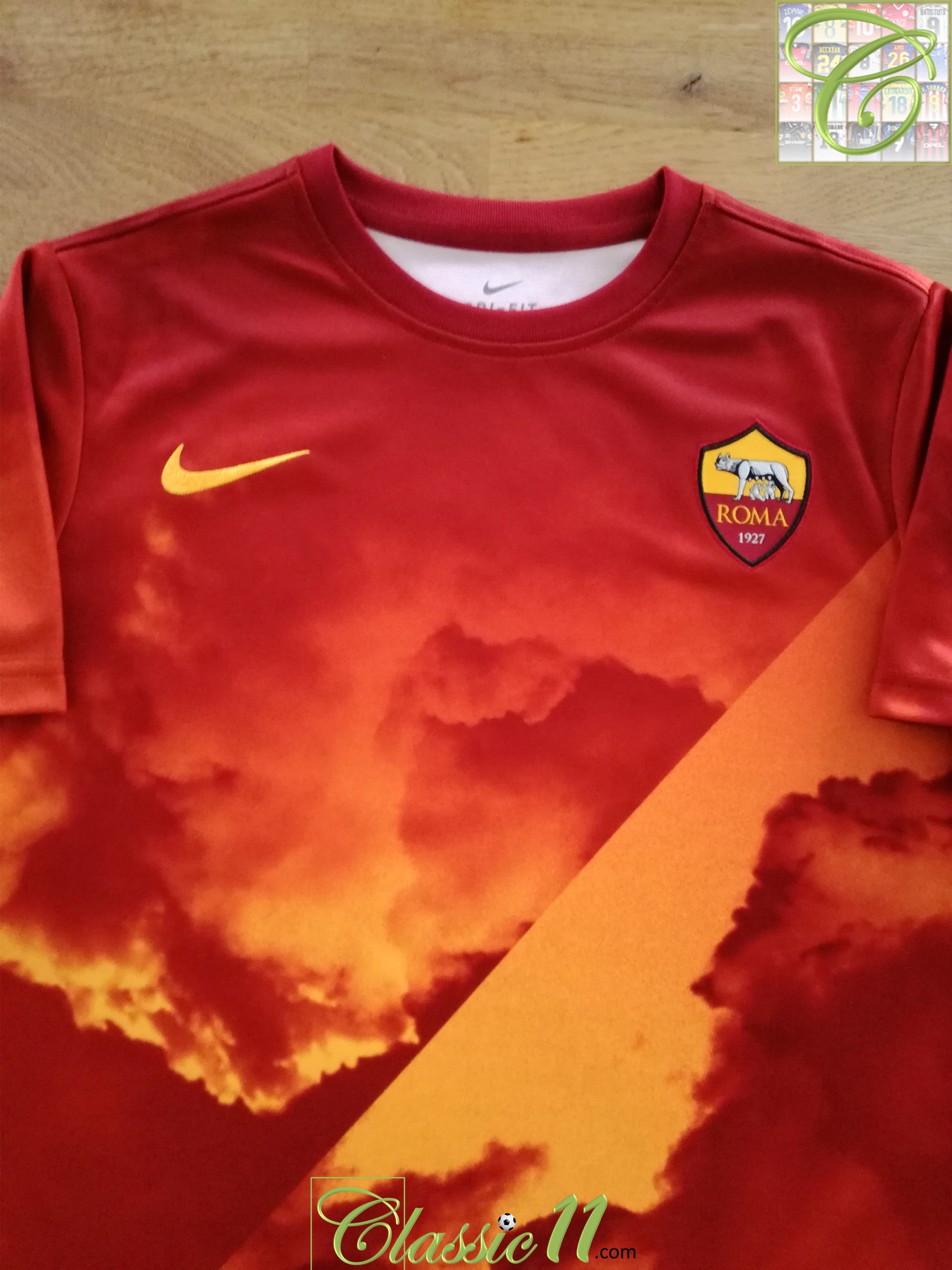2019/20 Roma Pre-Match Football Shirt (Kids)