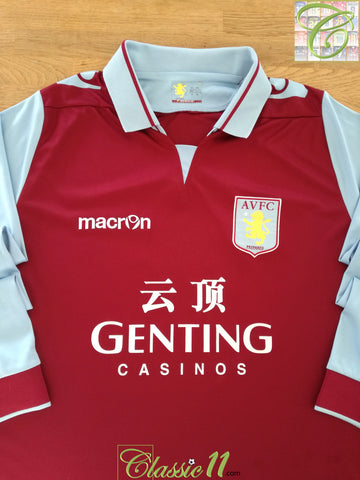 2012/13 Aston Villa Home Long Sleeve Football Shirt