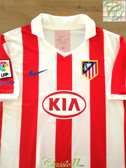 2010/11 Atlético Madrid Home La Liga Football Shirt
