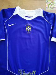 2004/05 Brazil Away Football Shirt