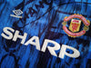 1992/93 Man Utd Away Football Shirt (M)
