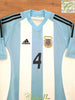 2002/03 Argentina Home Football Shirt Pochettino #4 (M)