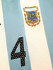 2002/03 Argentina Home Football Shirt Pochettino #4 (M)
