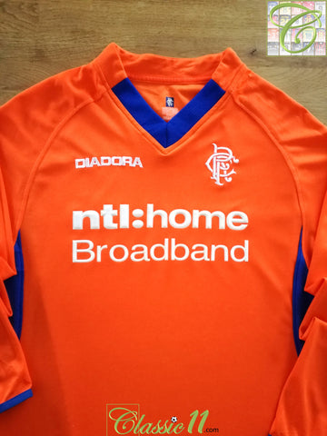 2002/03 Rangers Away Long Sleeve Football Shirt