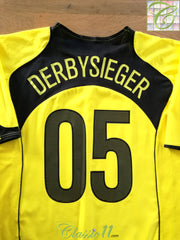 2004/05 Borussia Dortmund Home Football Shirt Derbysieger #05
