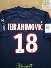 2012/13 PSG Home Ligue 1 Football Shirt Ibrahimović #18